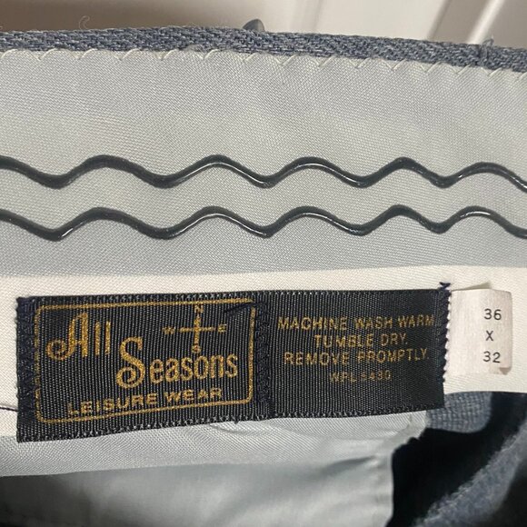 Men's VINTAGE Tweed Plaid Sport Coat and Pants Double Knit All Seasons 36 waist - Picture 5 of 9